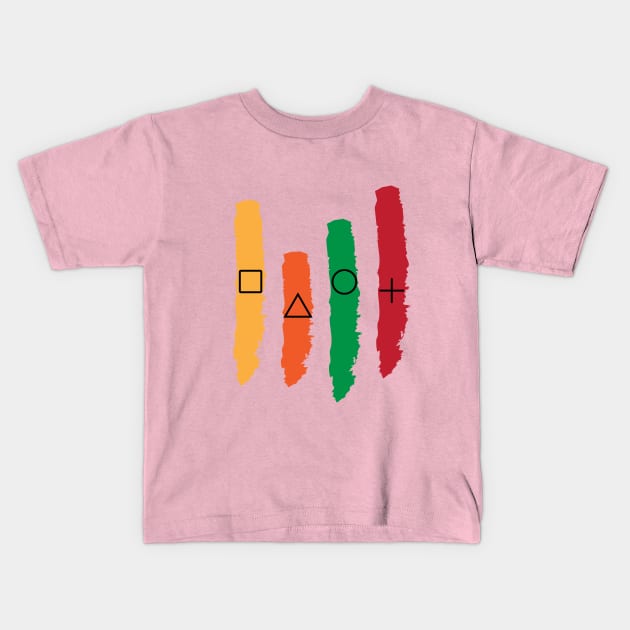 P_S Gaming Gift Kids T-Shirt by IbrahemHassan